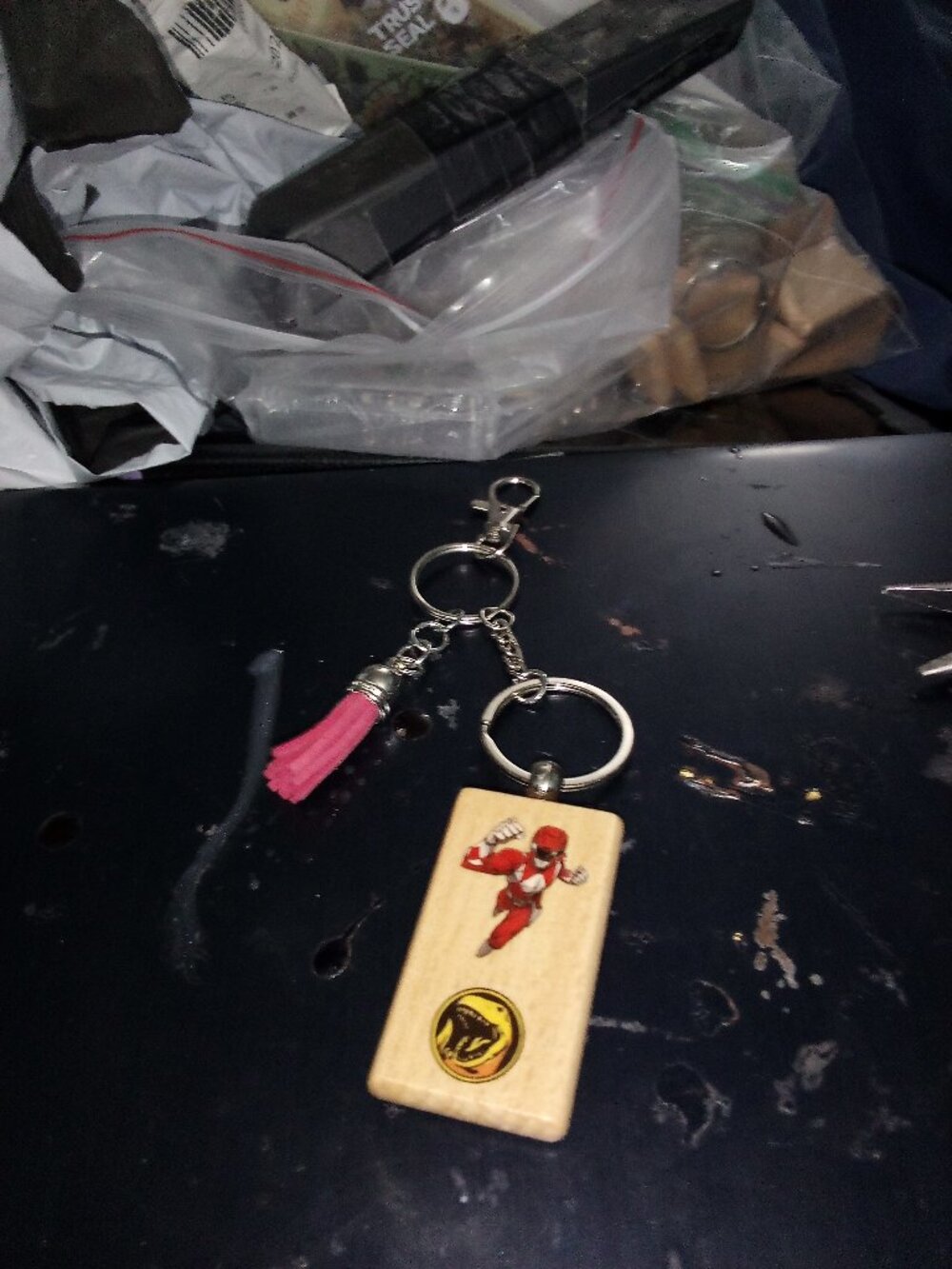 Handmade Red Power Ranger Bag Charm